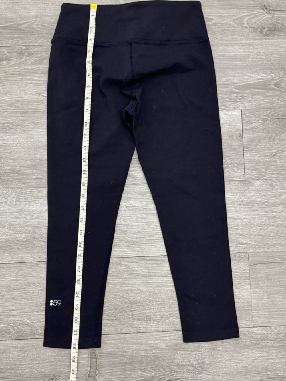 Splits59 Cropped Leggings Black High Rise Capri Yoga Pants Small - Picture 3 of 6
